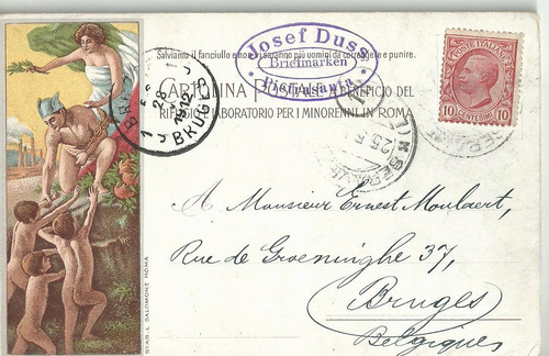 Roma cartolina a - cartolina, beneficio