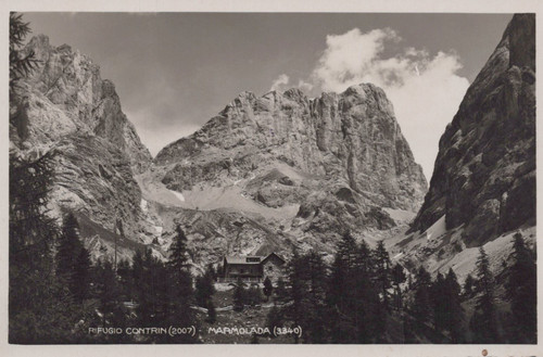 Cartolina marmolada trento - cartolina,