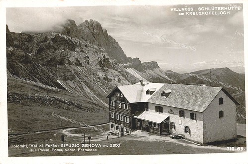 Df254 cartolina dolomiti val - df254,cartolina, dolomiti,val